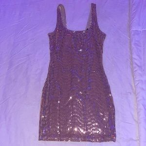 New Years sequined mini dress